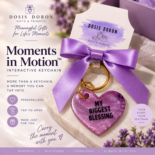 Moments in Motion Interactive Keychain